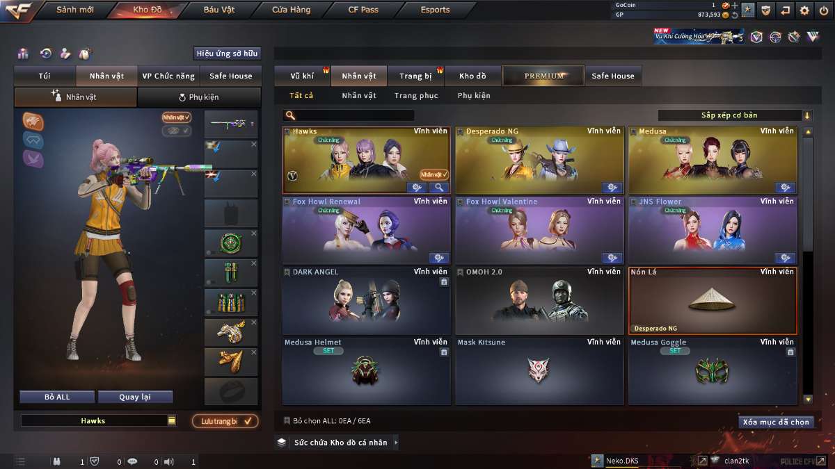 shop acc cf uy tin gia re